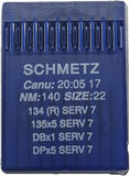 Schmetz Large Shank Plain Sewer Needles 135x5 DPx5 134 SY7225