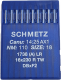 Schmetz 16X230, 1738 Plainsew Leather Needles