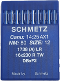 Schmetz 16X230, 1738 Plainsew Leather Needles