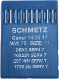 Schmetz Plain Sew Machine Needles. DBx1 16x231 287WH 1738A