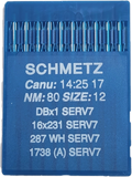 Schmetz Plain Sew Machine Needles. DBx1 16x231 287WH 1738A