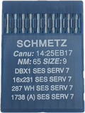 Schmetz Plain Sew Machine Needles. DBx1 16x231 287WH 1738A