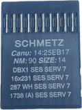 Schmetz Plain Sew Machine Needles. DBx1 16x231 287WH 1738A